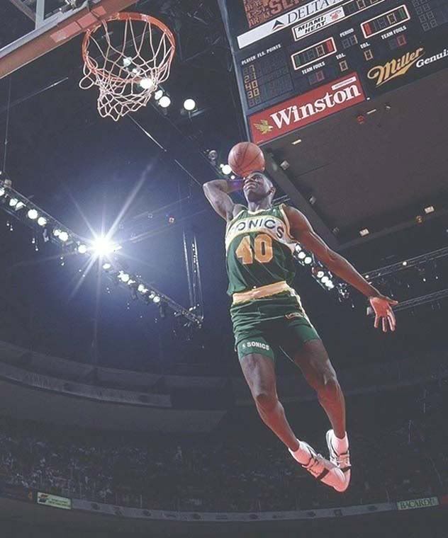 Shawn Kemp Slam Dunk Contest Photo by Photobucket